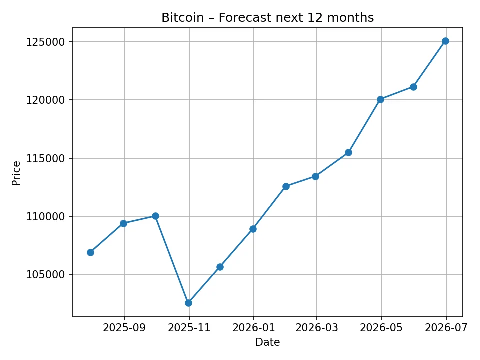 Monatliche Bitcoin-Preisprognose